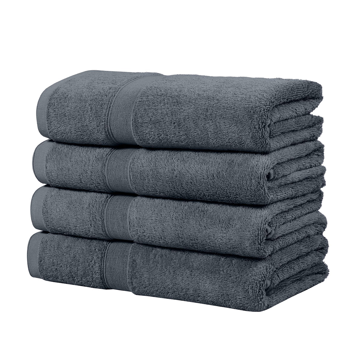 LINENLINK 100% Cotton Bath Towels, 4 Pack