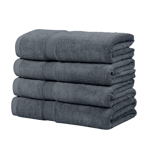 LINENLINK 100% Cotton Bath Towels, 4 Pack