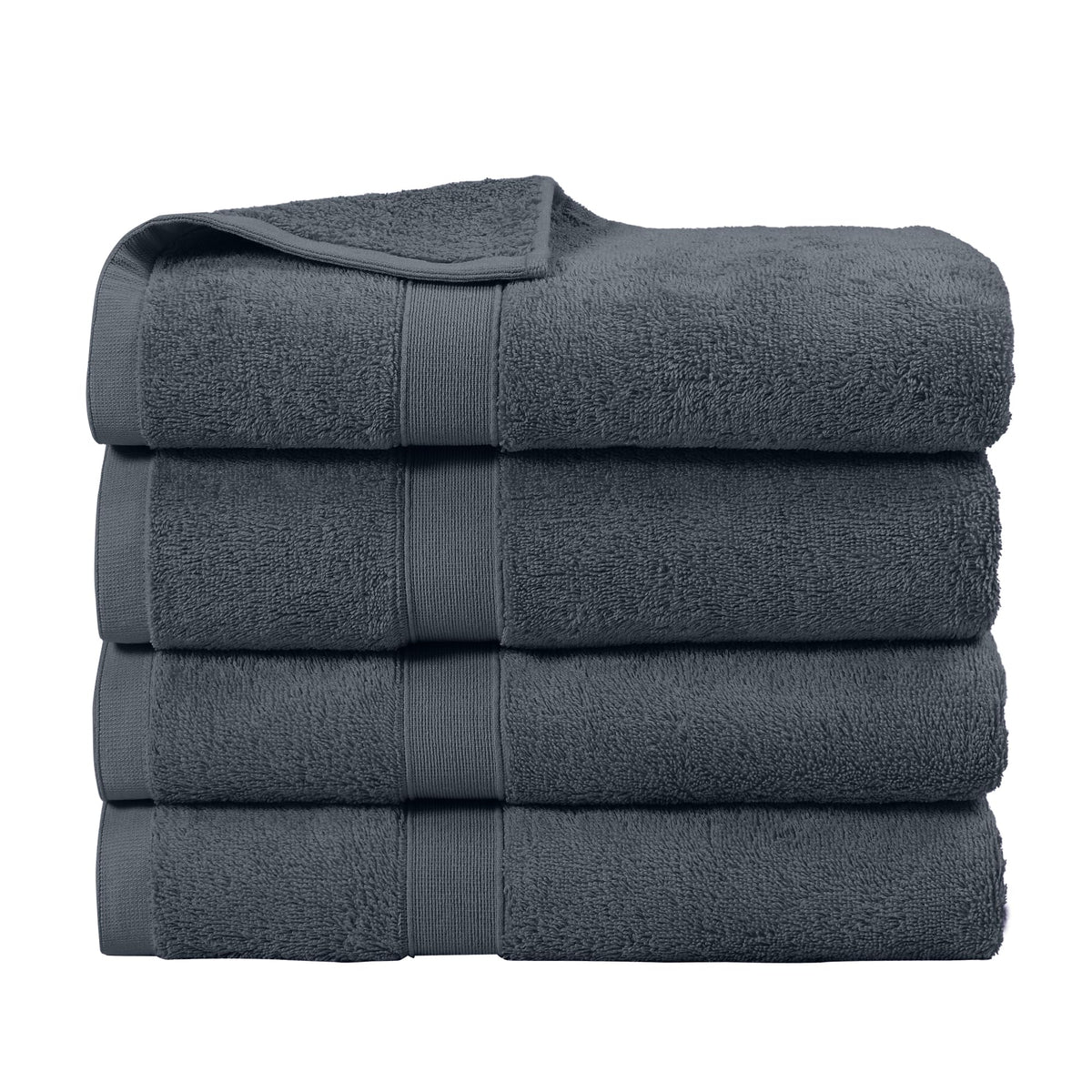 LINENLINK 100% Cotton Bath Towels, 4 Pack