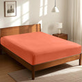 LINENLINK Fitted Sheet – 100% Vintage Washed Cotton - Naturally Soft & Breathable, 40cm Deep Pocket
