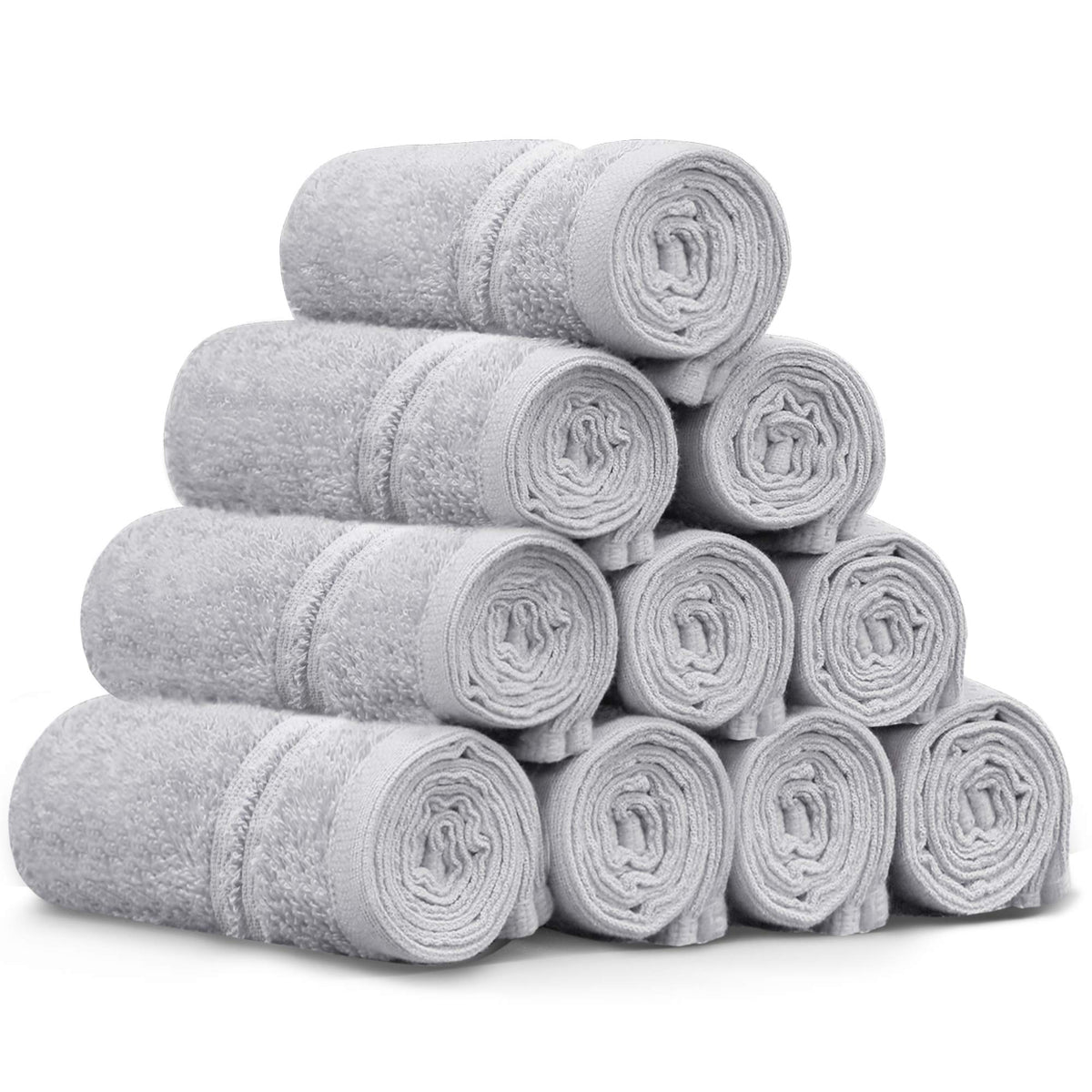 LINENLINK 100% Cotton Face Washers Towels, 10 Pack