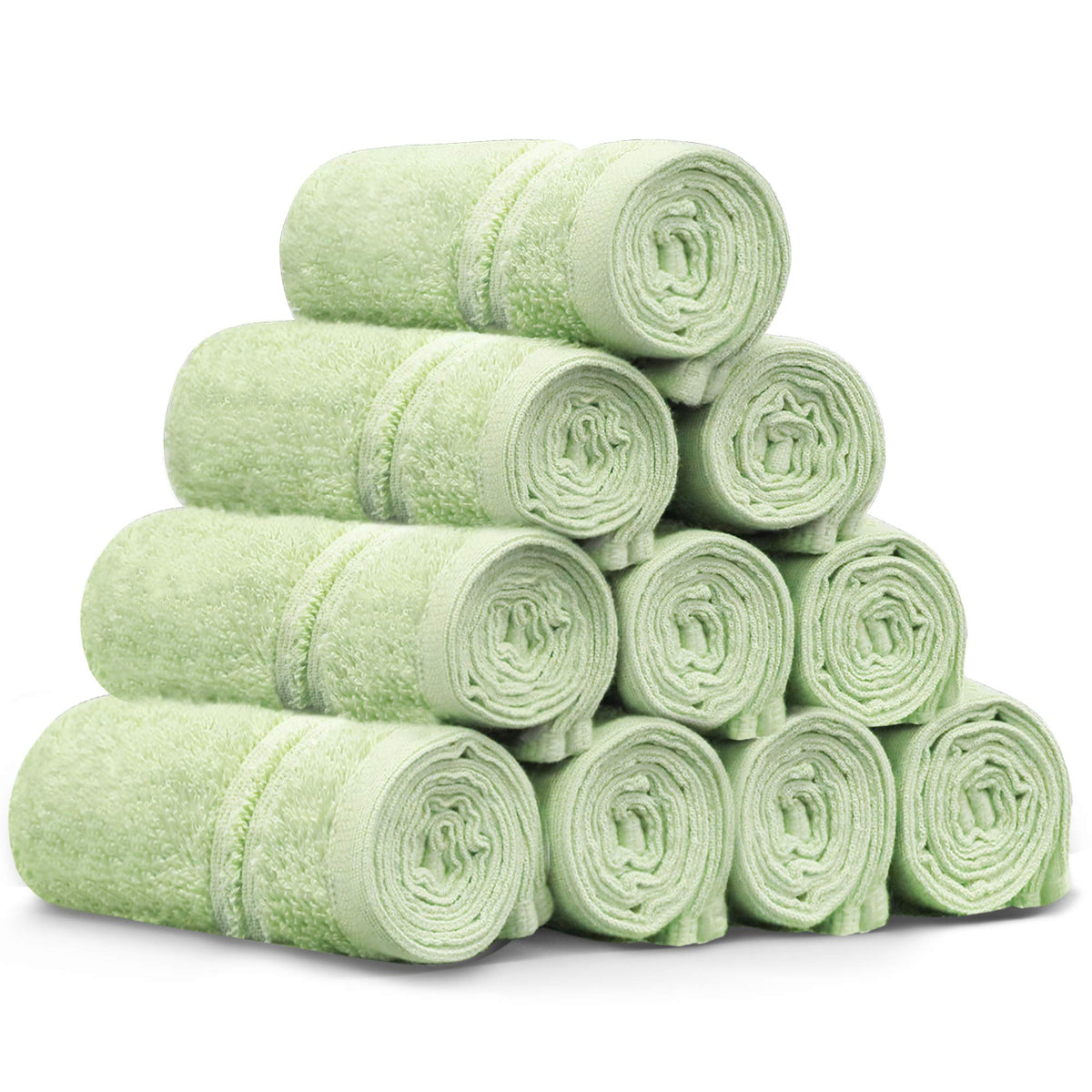 LINENLINK 100% Cotton Face Washers Towels, 10 Pack