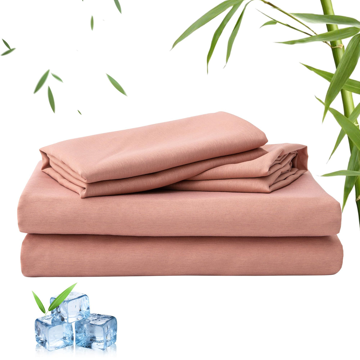 LINENLINK 2000TC Bamboo Sheet Set for Hot Sleepers