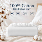 LINENLINK 100% Cotton Fitted Sheet Only