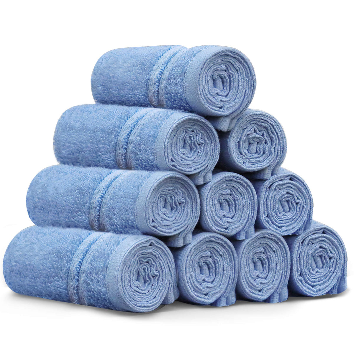 LINENLINK 100% Cotton Face Washers Towels, 10 Pack