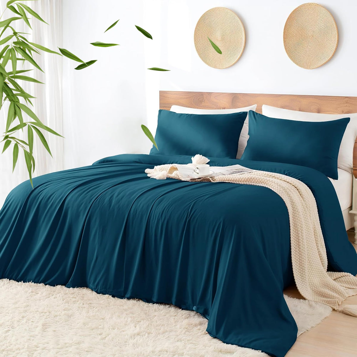 LINENLINK Cooling Bamboo Blend Quilt Cover Set