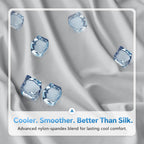 LINENLINK Cooling Fitted Sheet 1 Piece – Arc-Chill Tech Q-Max>0.5, Cool-to-Touch & Silky Smooth Fabric, 40cm Deep Pocket for Hot Sleepers & Night Sweats