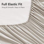 LINENLINK 100% Bamboo Sheet Set 4 Piece for Hot Sleepers