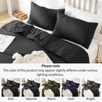 LINENLINK Cooling Bamboo Blend Quilt Cover Set