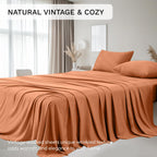LINENLINK Vintage Washed Bed Sheet Set