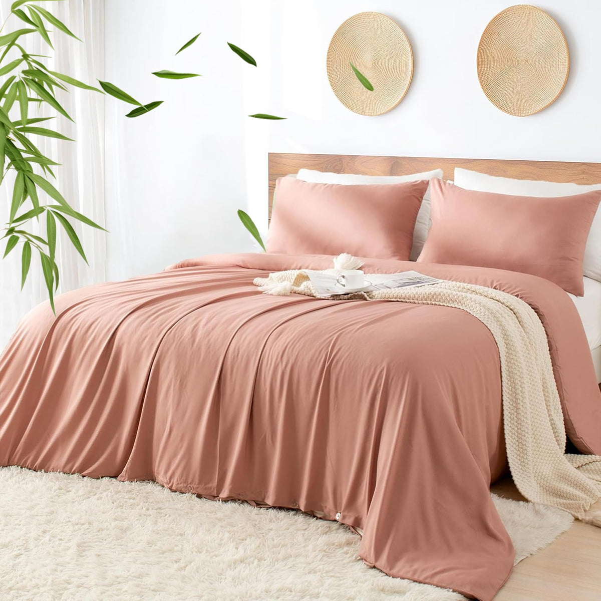 LINENLINK Cooling Bamboo Blend Quilt Cover Set
