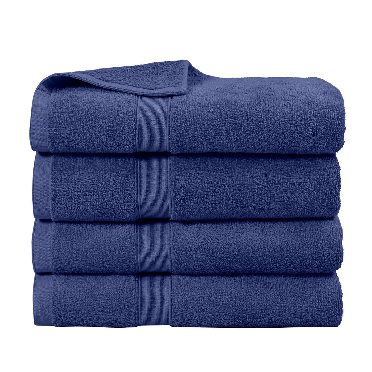LINENLINK 100% Cotton Bath Towels, 4 Pack