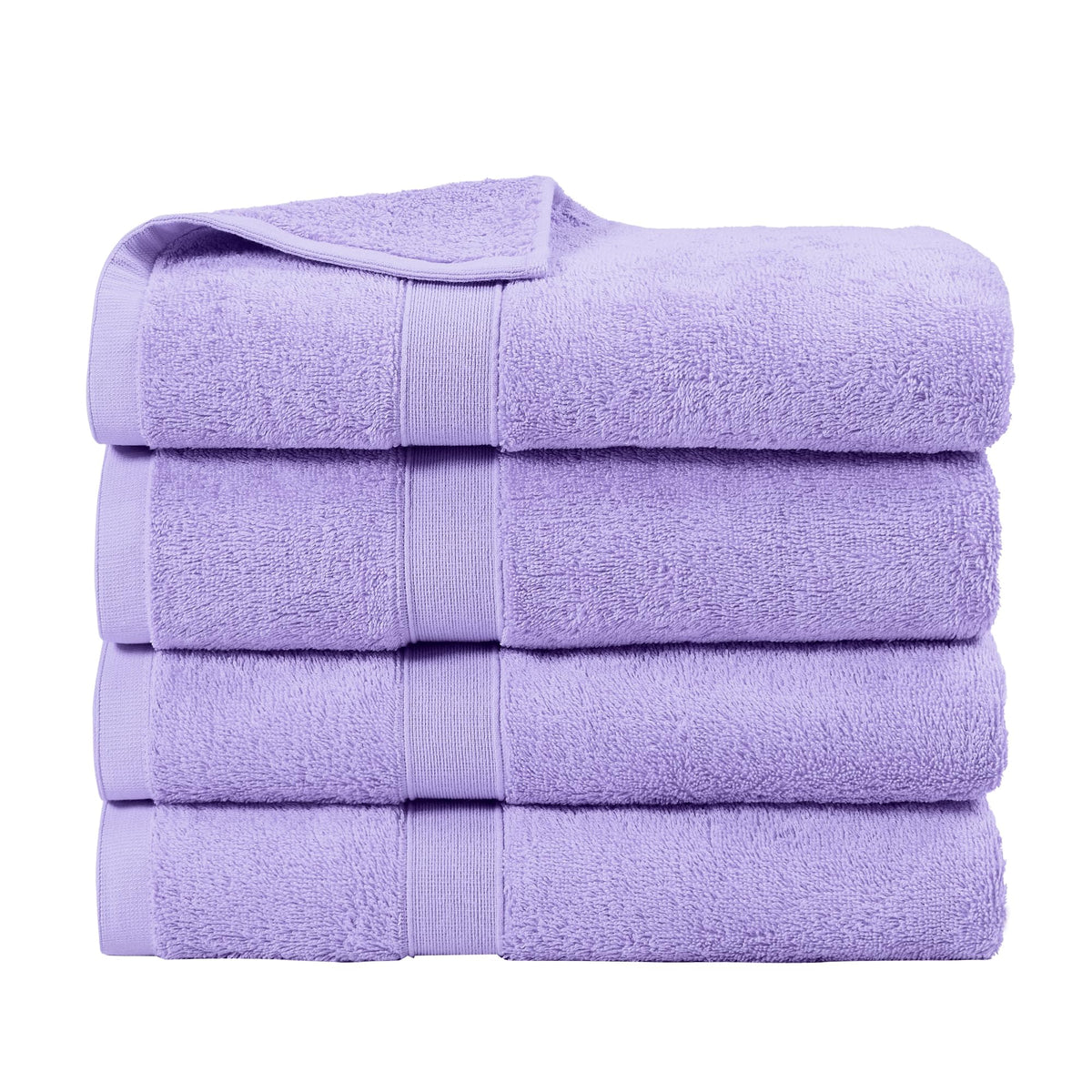 LINENLINK 100% Cotton Bath Towels, 4 Pack