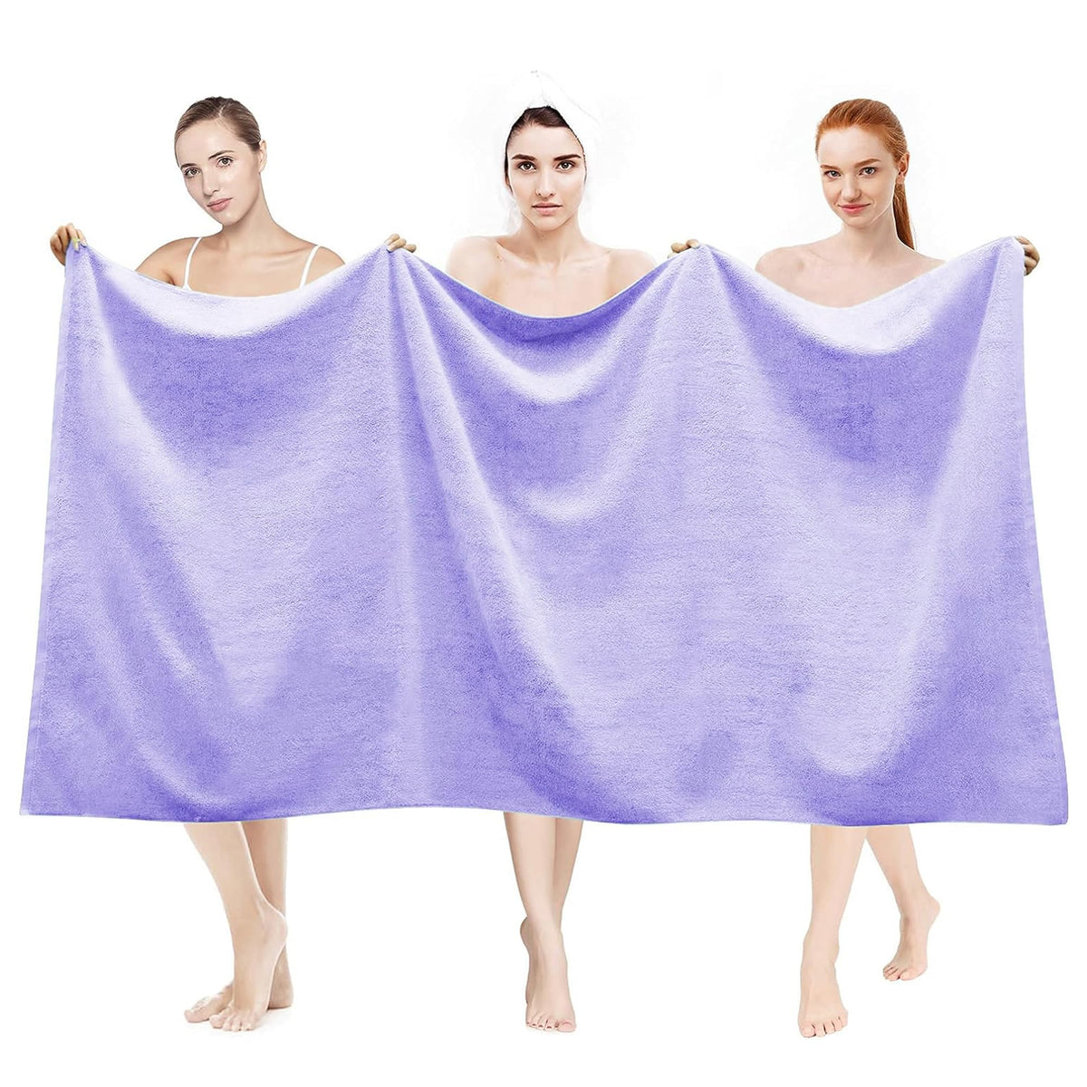LINENLINK 100% Cotton Extra Large Bath Sheets, 2 Pack