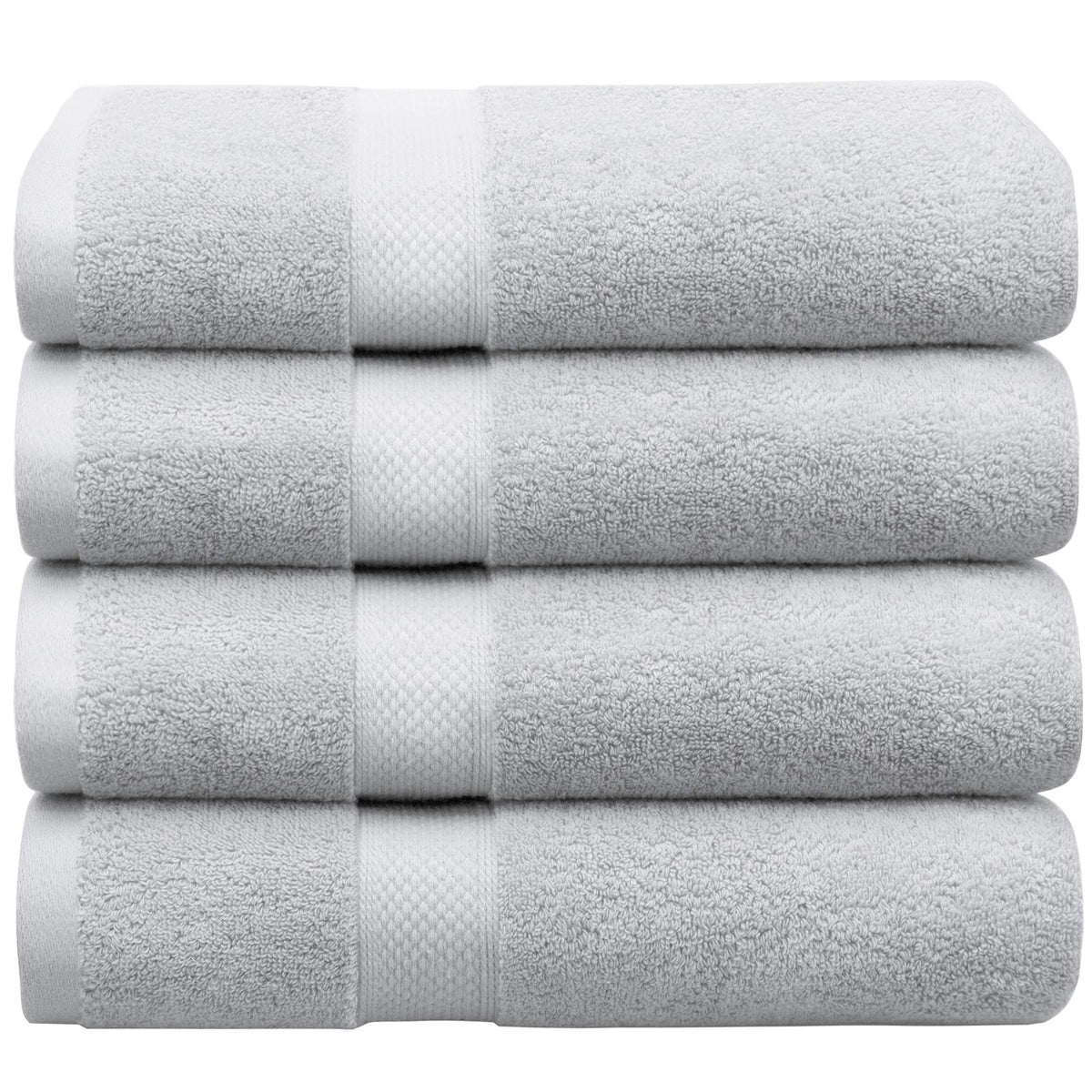 LINENLINK 100% Cotton Bath Towels, 4 Pack