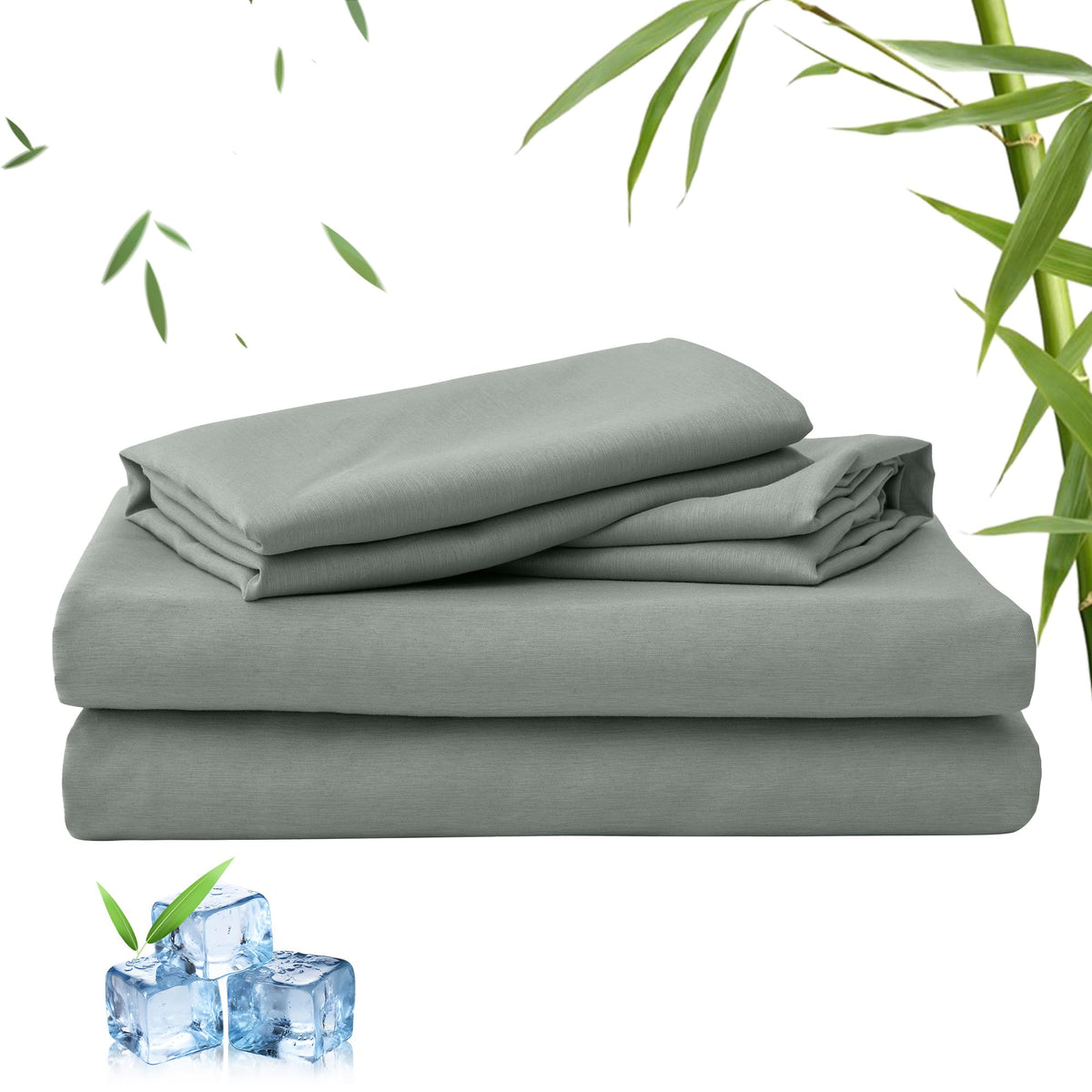 LINENLINK 2000TC Bamboo Sheet Set for Hot Sleepers