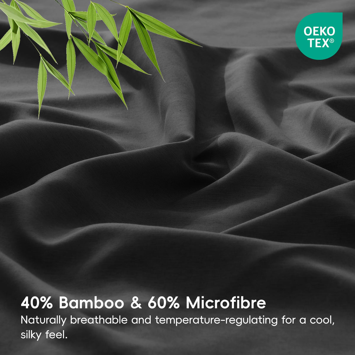 LINENLINK 2000TC Bamboo Fitted Sheet for Hot Sleepers