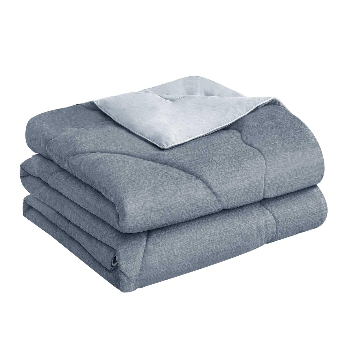 LINENLINK Summer Comforter, Reversible Cooling Blanket with Nylon & Microfiber, Lightweight Quilt for Hot Sleepers, All Season Bedding
