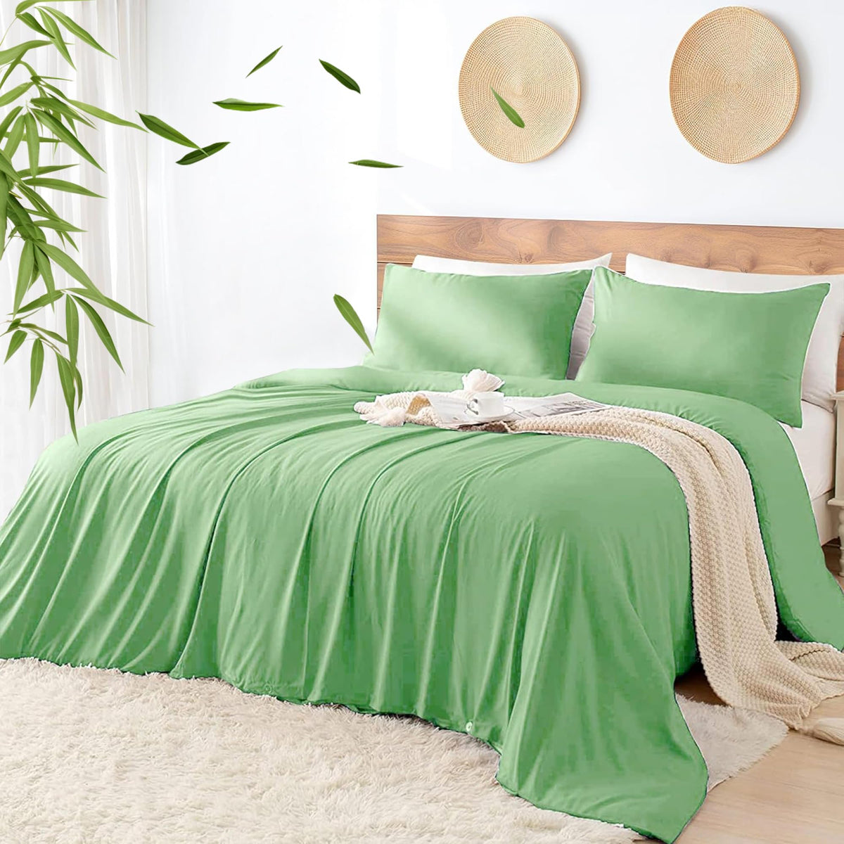 LINENLINK Cooling Bamboo Blend Quilt Cover Set