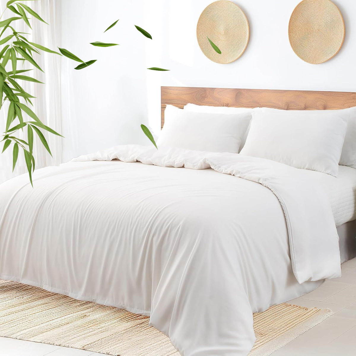LINENLINK Cooling Bamboo Blend Quilt Cover Set