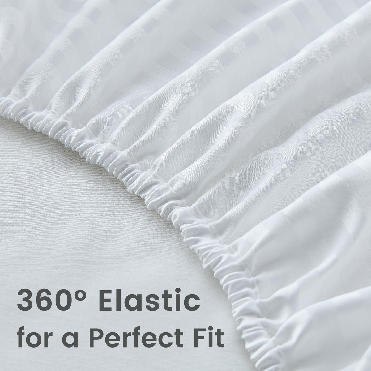 LINENLINK Hotel-Quality Stripe Bed Sheet Set
