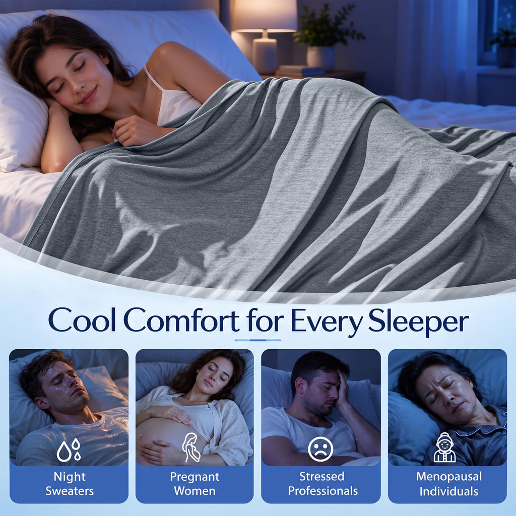 LINENLINK Summer Cooling Blanket for Hot Sleepers