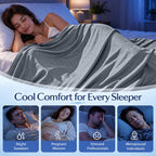 LINENLINK Summer Cooling Blanket for Hot Sleepers