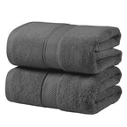LINENLINK 100% Cotton Extra Large Bath Sheets, 2 Pack