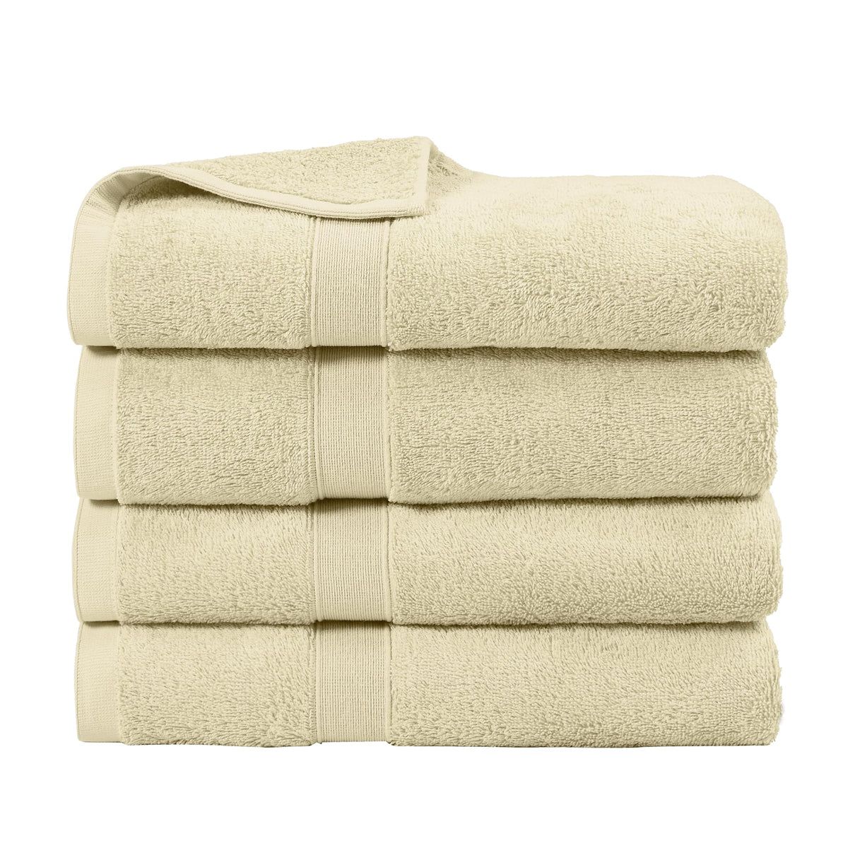 LINENLINK 100% Cotton Bath Towels, 4 Pack