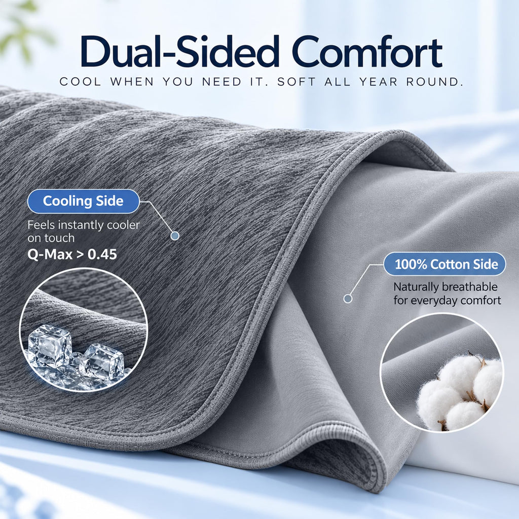 LINENLINK Summer Cooling Blanket for Hot Sleepers