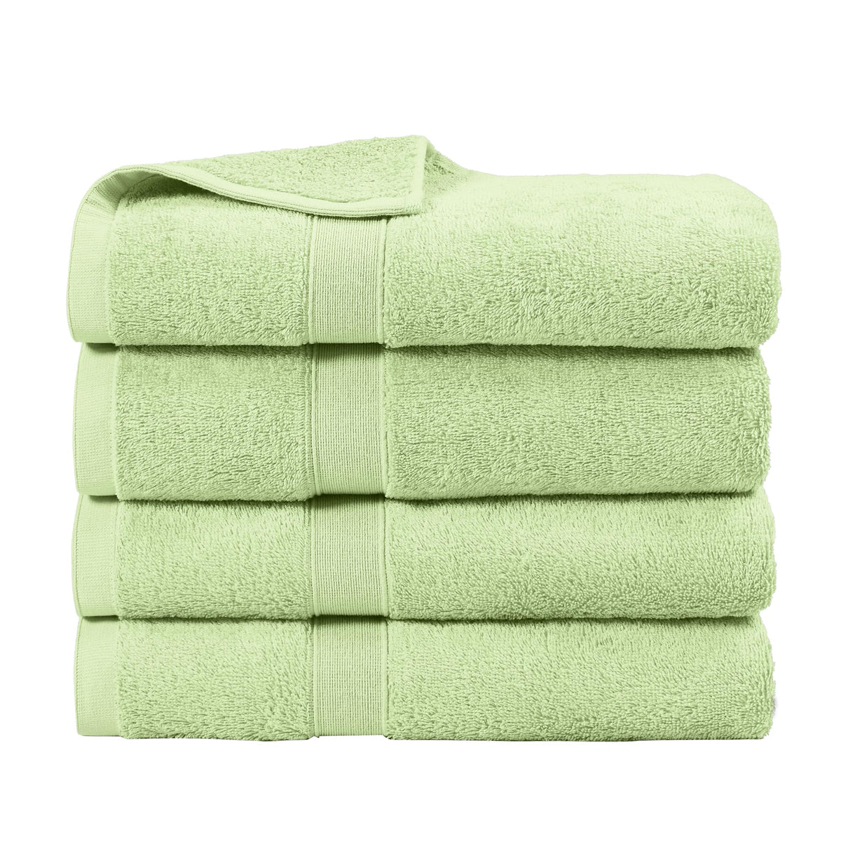 LINENLINK 100% Cotton Bath Towels, 4 Pack
