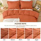 LINENLINK Romantic Ruffle Microfibre Quilt Cover Set