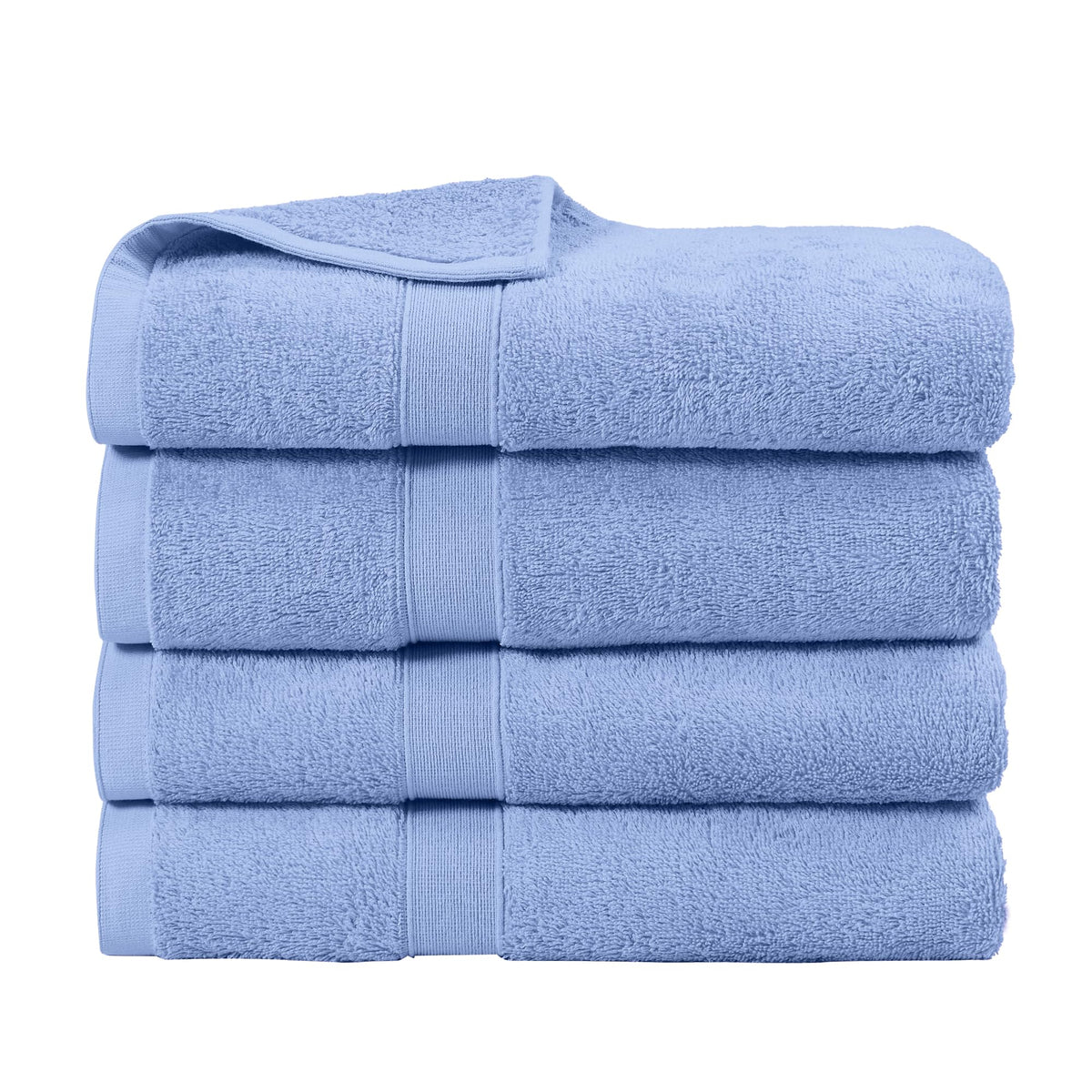 LINENLINK 100% Cotton Bath Towels, 4 Pack