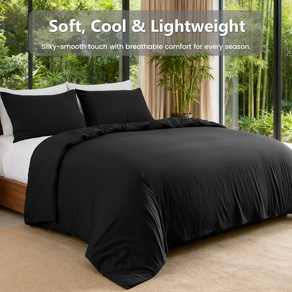 LINENLINK Cooling Bamboo Blend Quilt Cover Set