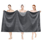 LINENLINK 100% Cotton Extra Large Bath Sheets, 2 Pack
