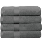 LINENLINK 100% Cotton Bath Towels, 4 Pack