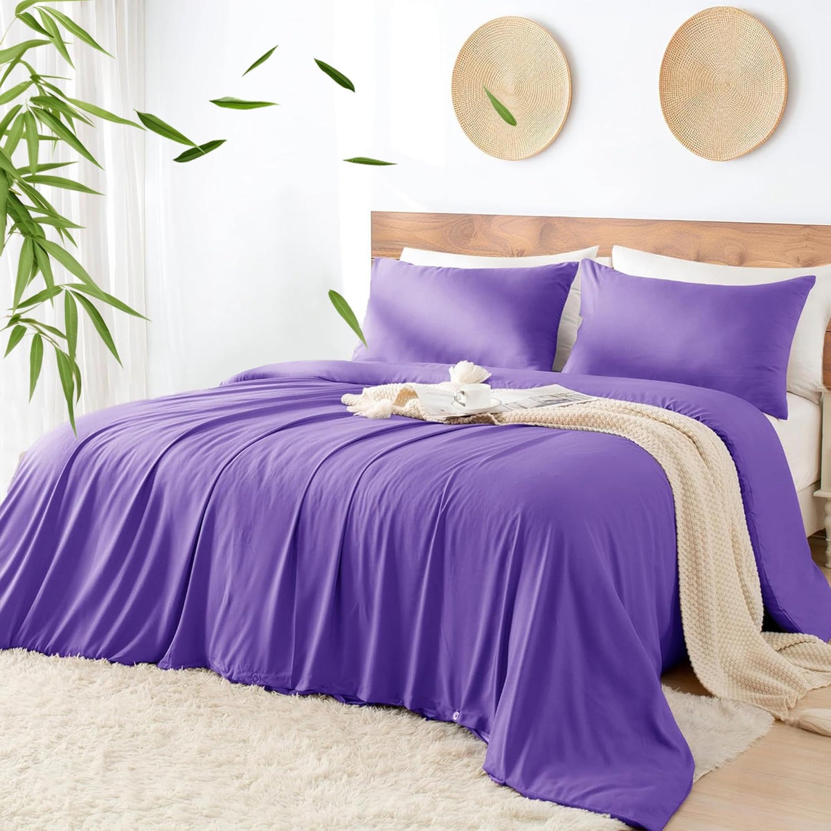 LINENLINK Cooling Bamboo Blend Quilt Cover Set