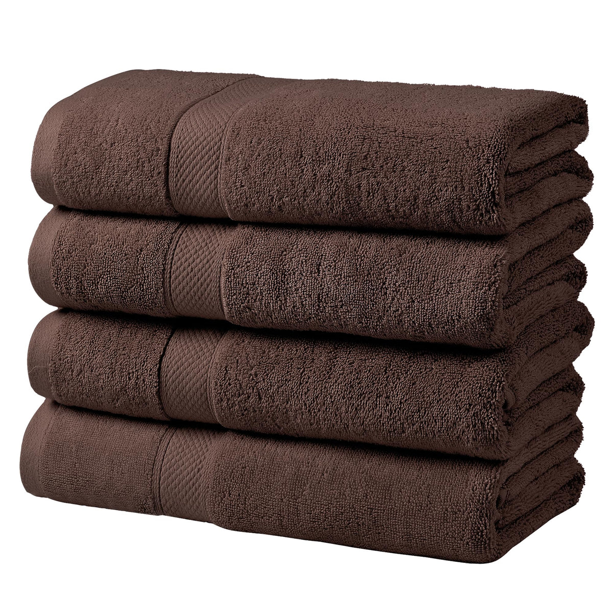 LINENLINK 100% Cotton Bath Towels, 4 Pack