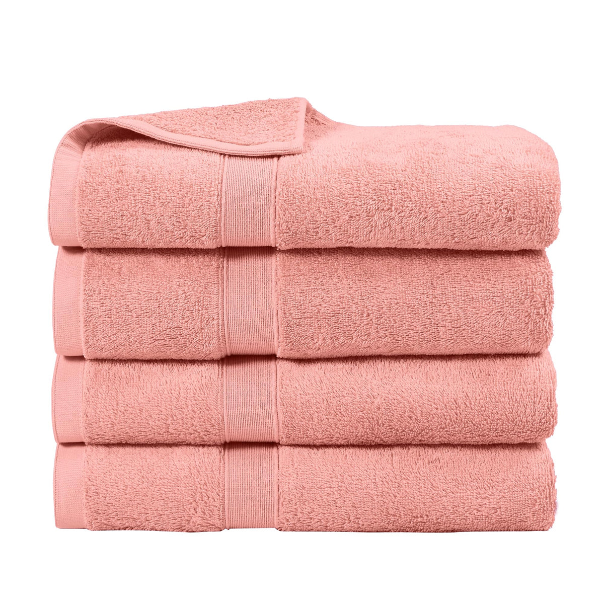 LINENLINK 100% Cotton Bath Towels, 4 Pack