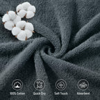 LINENLINK 100% Cotton Bath Towels, 4 Pack