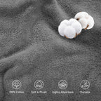 LINENLINK 100% Cotton Extra Large Bath Sheets, 2 Pack