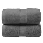 LINENLINK 100% Cotton Extra Large Bath Sheets, 2 Pack