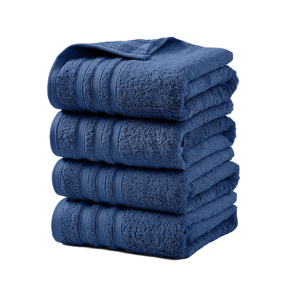 LINENLINK 100% Cotton Bath Towels, 4 Pack