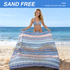 LINENLINK Oversized Microfiber Beach Towel- Extra Large Size Quick Dry Sand Free Camping Blanket Travel Swim Yoga Mat