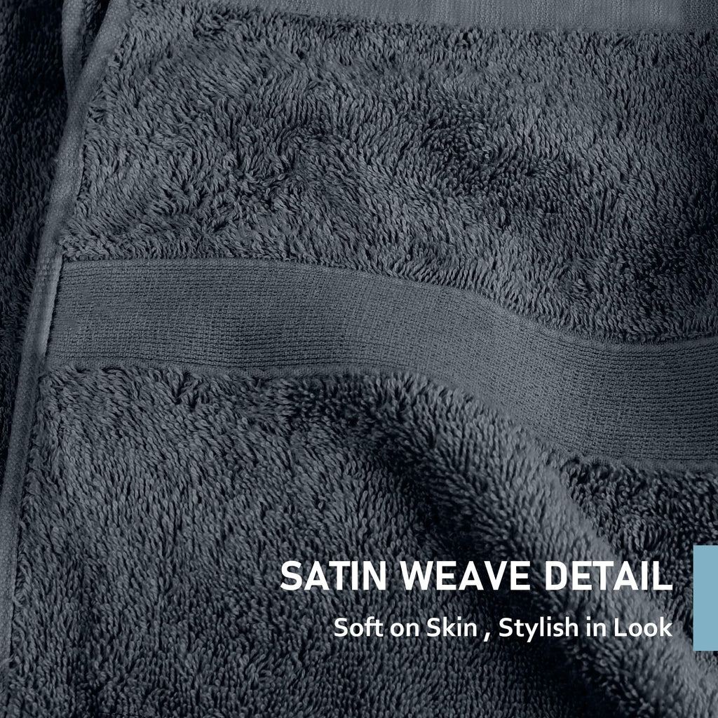 LINENLINK 100% Cotton Bath Towels, 4 Pack