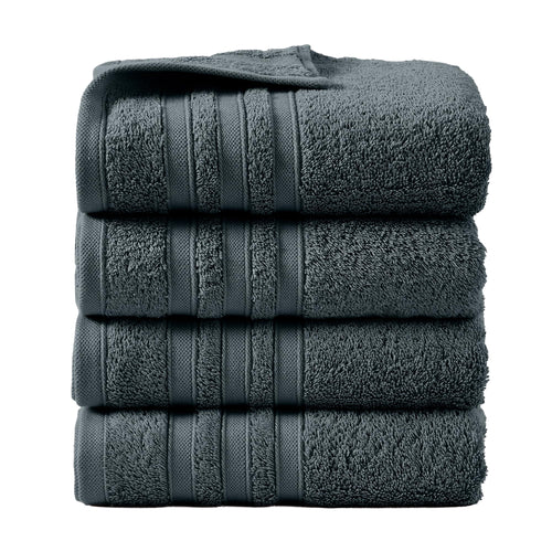 LINENLINK 100% Cotton Bath Towels, 4 Pack