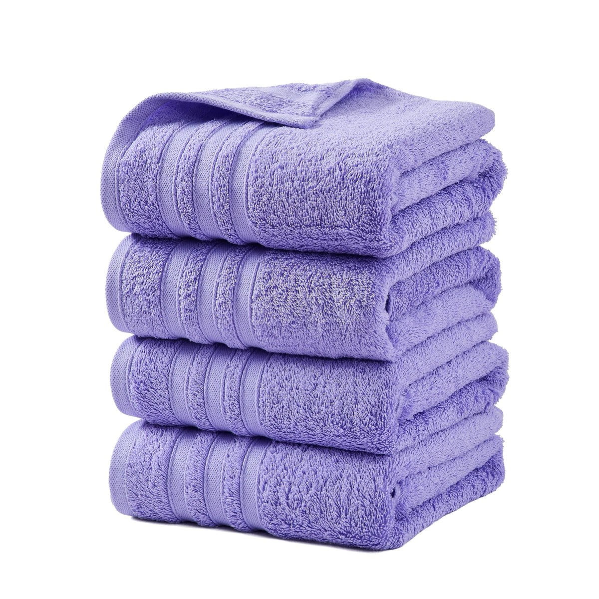 LINENLINK 100% Cotton Bath Towels, 4 Pack