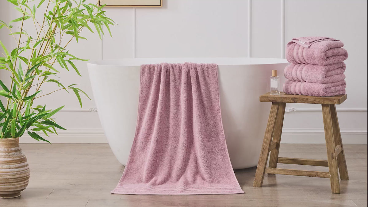 LINENLINK 450GSM Cotton Bath Towels video