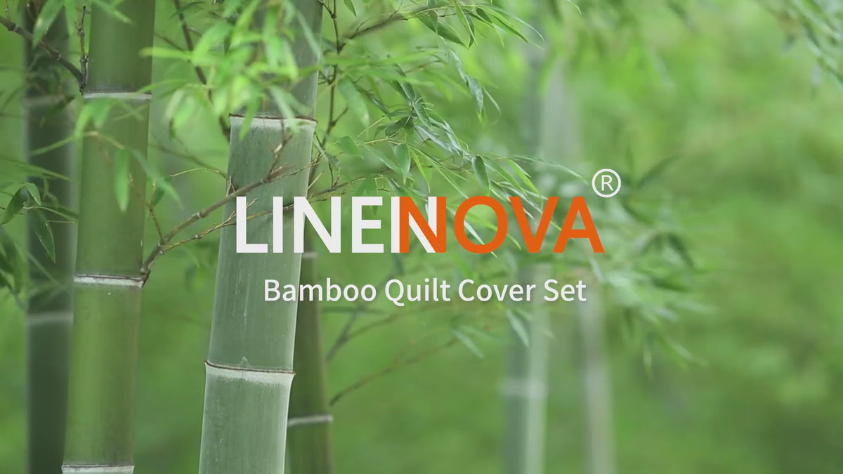 LINENLINK 100% Bamboo Quilt Cover Set video