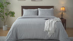 LINENLINK Hotel-Quality Stripe Quilt Cover Set video